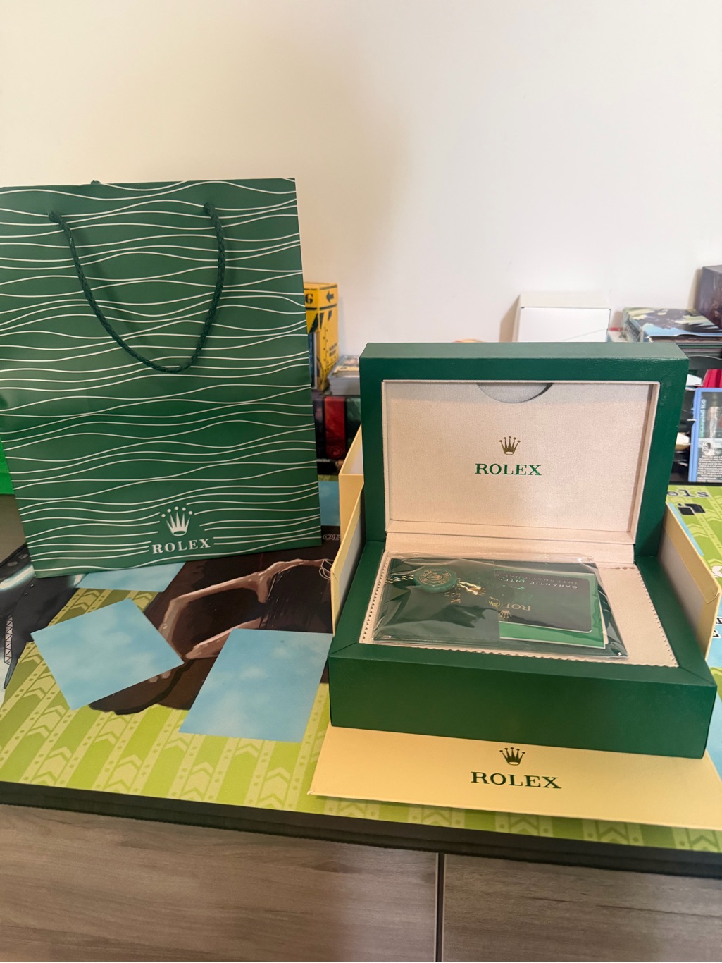 Rolex Watch Bag And Box With Certificate